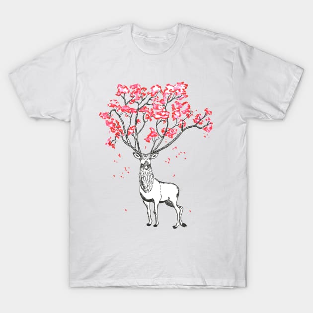 Spring Deer T-Shirt by Créa'RiBo